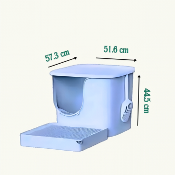 Meoof Litter Box  Great House w/Trapping Base Blue